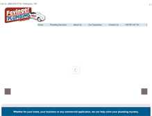 Tablet Screenshot of favingerplumbing.com